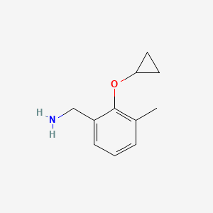 (2-Cyclopropoxy-3-methylphenyl)methanamine