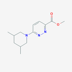 molecular formula C13H19N3O2 B1480352 Methyl 6-(3,5-dimethylpiperidin-1-yl)pyridazine-3-carboxylate CAS No. 2098024-65-6
