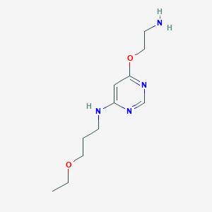 6-(2-aminoethoxy)-N-(3-ethoxypropyl)pyrimidin-4-amine