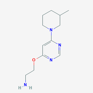 2-((6-(3-Methylpiperidin-1-yl)pyrimidin-4-yl)oxy)ethan-1-amine