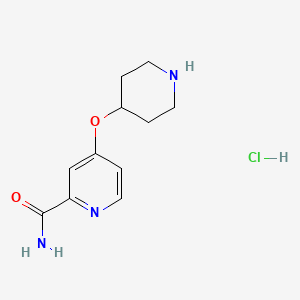 4-(Piperidin-4-yloxy)picolinamide hydrochloride
