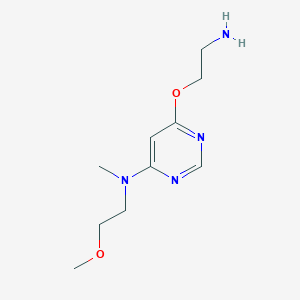 molecular formula C10H18N4O2 B1480365 6-(2-aminoethoxy)-N-(2-methoxyethyl)-N-methylpyrimidin-4-amine CAS No. 2098057-20-4
