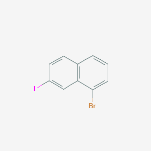 molecular formula C10H6BrI B14803650 1-Bromo-7-iodonaphthalene 