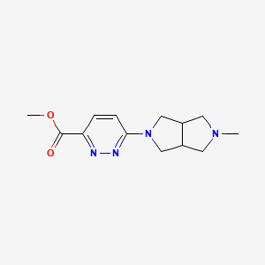 molecular formula C13H18N4O2 B1480366 methyl 6-(5-methylhexahydropyrrolo[3,4-c]pyrrol-2(1H)-yl)pyridazine-3-carboxylate CAS No. 2097949-38-5