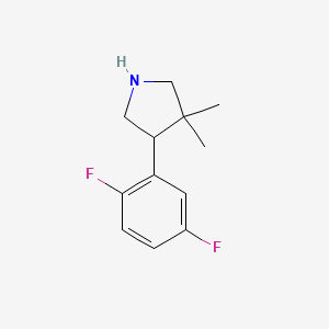 4-(2,5-Difluorophenyl)-3,3-dimethylpyrrolidine