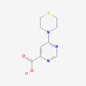 molecular formula C9H11N3O2S B1480374 6-Thiomorpholinopyrimidine-4-carboxylic acid CAS No. 2098142-19-7