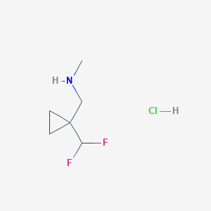 1-(1-(difluoromethyl)cyclopropyl)-N-methylmethanamine hydrochloride