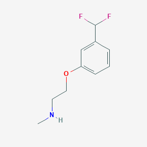 molecular formula C10H13F2NO B1480385 2-(3-(difluoromethyl)phenoxy)-N-methylethan-1-amine CAS No. 2098051-35-3