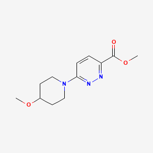 molecular formula C12H17N3O3 B1480390 Methyl 6-(4-methoxypiperidin-1-yl)pyridazine-3-carboxylate CAS No. 2097973-13-0