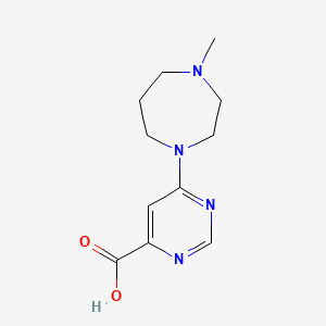 6-(4-Methyl-1,4-diazepan-1-yl)pyrimidine-4-carboxylic acid