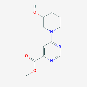 Methyl 6-(3-hydroxypiperidin-1-yl)pyrimidine-4-carboxylate