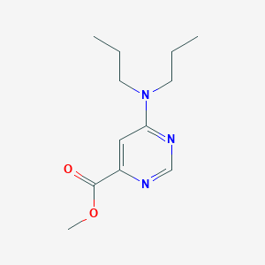 molecular formula C12H19N3O2 B1480399 Methyl 6-(dipropylamino)pyrimidine-4-carboxylate CAS No. 2098131-93-0