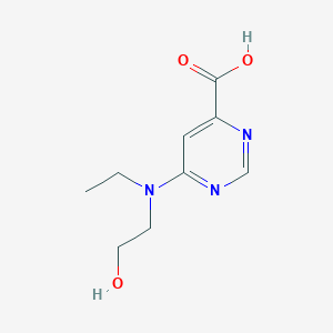 6-(Ethyl(2-hydroxyethyl)amino)pyrimidine-4-carboxylic acid