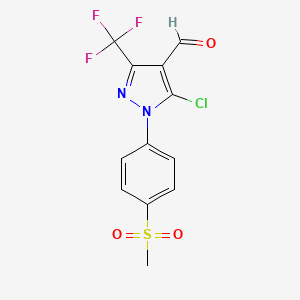 5-Chloro-1-(4-methanesulfonyl-phenyl)-3-trifluoromethyl-1H-pyrazole-4-carbaldehyde