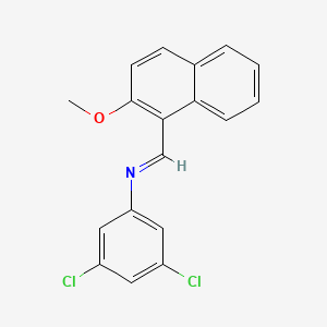 3,5-dichloro-N-[(E)-(2-methoxynaphthalen-1-yl)methylidene]aniline