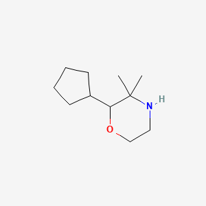 molecular formula C11H21NO B1480406 2-Cyclopentyl-3,3-dimethylmorpholine CAS No. 2090650-46-5