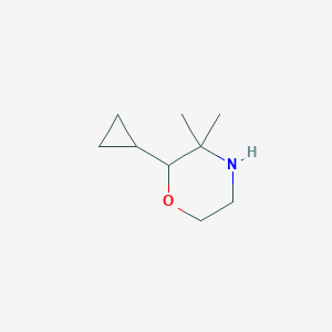 molecular formula C9H17NO B1480407 2-Cyclopropyl-3,3-dimethylmorpholine CAS No. 2091139-79-4
