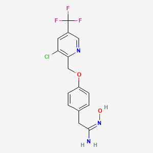 2-(4-[[3-Chloro-5-(trifluoromethyl)pyridin-2-YL]methoxy]phenyl)-N'-hydroxyethanimidamide