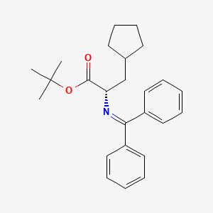 tert-butyl (2S)-2-(benzhydrylideneamino)-3-cyclopentylpropanoate