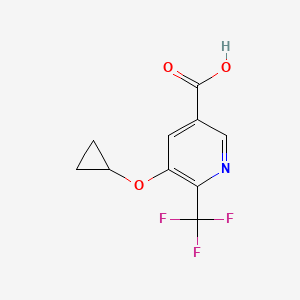 5-Cyclopropoxy-6-(trifluoromethyl)nicotinic acid