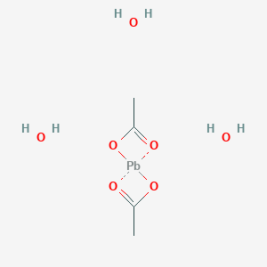 molecular formula C4H12O7Pb B148041 Diacetyloxylead;trihydrate CAS No. 6080-56-4