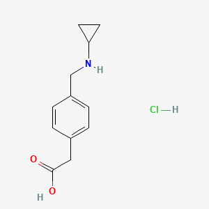 2-(4-((Cyclopropylamino)methyl)phenyl)acetic acid hydrochloride