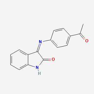 3-(4-Acetylanilino)indol-2-one