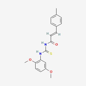 molecular formula C19H20N2O3S B14804120 (2E)-N-[(2,5-dimethoxyphenyl)carbamothioyl]-3-(4-methylphenyl)prop-2-enamide 