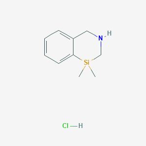 molecular formula C10H16ClNSi B14804177 1,1-Dimethyl-1,2,3,4-tetrahydrobenzo[d][1,3]azasiline hydrochloride 