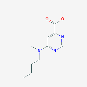 molecular formula C11H17N3O2 B1480421 Methyl 6-(butyl(methyl)amino)pyrimidine-4-carboxylate CAS No. 2098086-75-8