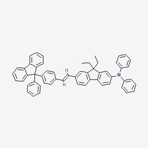 9,9-diethyl-N,N-diphenyl-7-[(E)-2-[4-(9-phenylfluoren-9-yl)phenyl]ethenyl]fluoren-2-amine