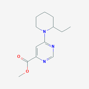 Methyl 6-(2-ethylpiperidin-1-yl)pyrimidine-4-carboxylate