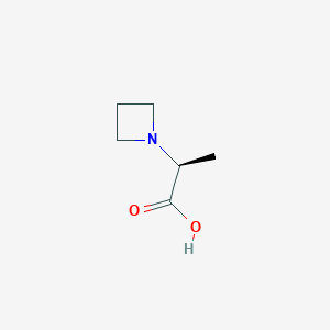 molecular formula C6H11NO2 B1480425 (S)-2-(azetidin-1-yl)propanoic acid CAS No. 1932403-23-0