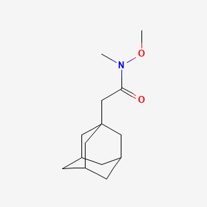 molecular formula C14H23NO2 B14804279 2-((3r,5r,7r)-adamantan-1-yl)-N-methoxy-N-methylacetamide 