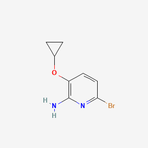 6-Bromo-3-cyclopropoxypyridin-2-amine