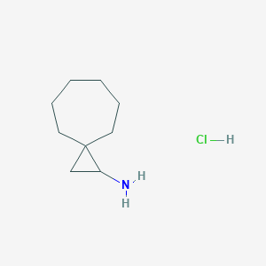 molecular formula C9H18ClN B1480433 Spiro[2.6]nonan-1-amine hydrochloride CAS No. 2097957-12-3