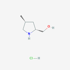 ((2R,4R)-4-Methylpyrrolidin-2-yl)methanol hydrochloride