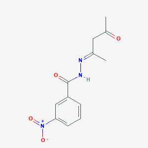 molecular formula C12H13N3O4 B14804367 3-nitro-N'-[(2E)-4-oxopentan-2-ylidene]benzohydrazide 