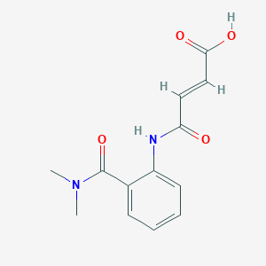 molecular formula C13H14N2O4 B14804377 (2E)-4-{[2-(dimethylcarbamoyl)phenyl]amino}-4-oxobut-2-enoic acid 