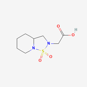 2-(1,1-dioxidohexahydro-2H-[1,2,5]thiadiazolo[2,3-a]pyridin-2-yl)acetic acid