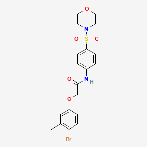 2-(4-bromo-3-methylphenoxy)-N-[4-(morpholin-4-ylsulfonyl)phenyl]acetamide