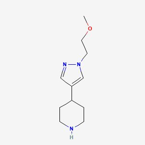 molecular formula C11H19N3O B1480442 4-(1-(2-methoxyethyl)-1H-pyrazol-4-yl)piperidine CAS No. 2098132-17-1