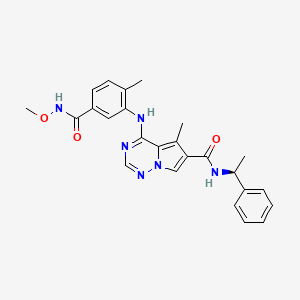 4-{[5-(Methoxycarbamoyl)-2-Methylphenyl]amino}-5-Methyl-N-[(1s)-1-Phenylethyl]pyrrolo[2,1-F][1,2,4]triazine-6-Carboxamide