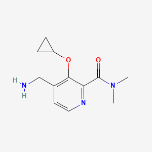 4-(Aminomethyl)-3-cyclopropoxy-N,N-dimethylpicolinamide