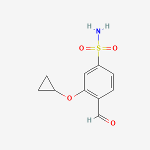 3-Cyclopropoxy-4-formylbenzenesulfonamide