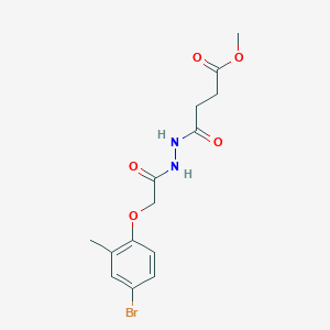 Methyl 4-{2-[(4-bromo-2-methylphenoxy)acetyl]hydrazinyl}-4-oxobutanoate