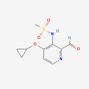 N-(4-Cyclopropoxy-2-formylpyridin-3-YL)methanesulfonamide