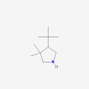 molecular formula C10H21N B1480454 4-Tert-butyl-3,3-dimethylpyrrolidine CAS No. 2092529-42-3