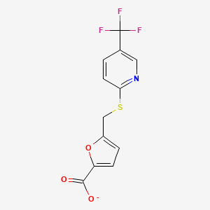 5-({[5-(Trifluoromethyl)-2-pyridyl]thio}methyl)-2-furoate