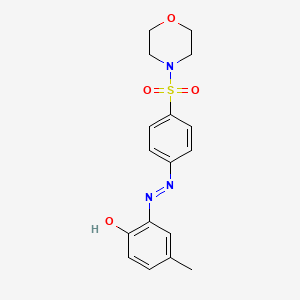 4-methyl-2-{(E)-[4-(morpholin-4-ylsulfonyl)phenyl]diazenyl}phenol